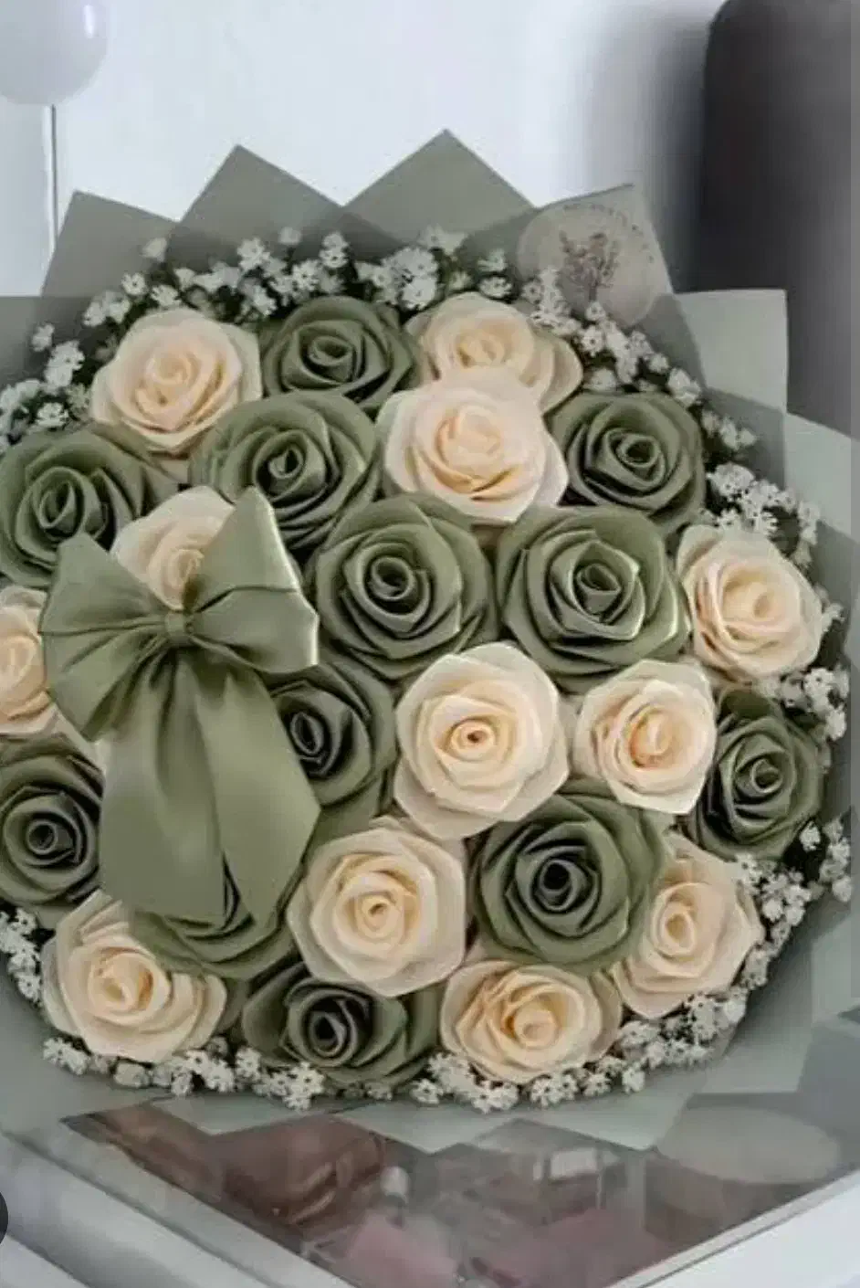 دسته گل روبانی|گل مصنوعی|بانه, |دیوار