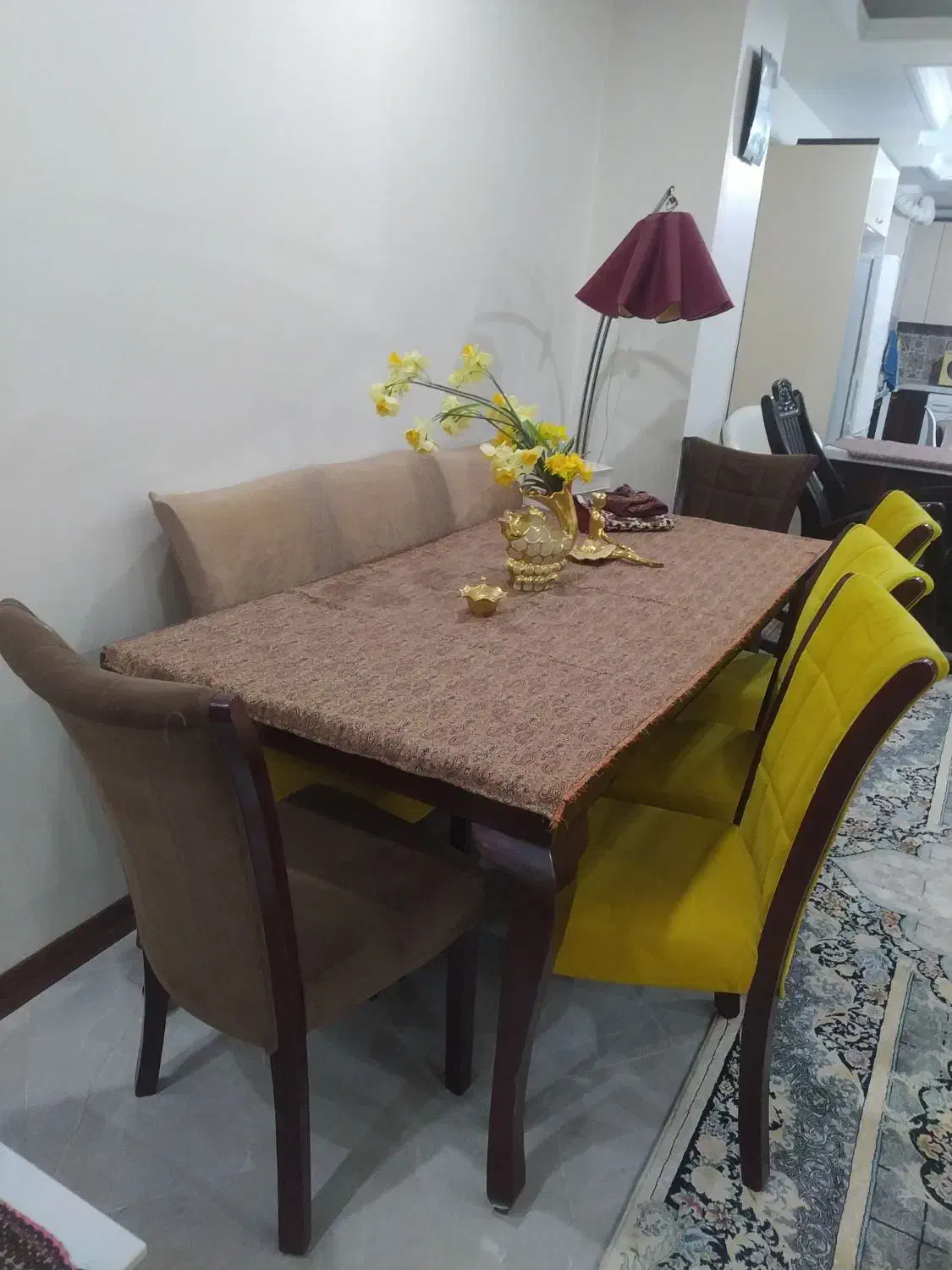 میز ناهار خوری|میز و صندلی غذاخوری|گرمدره, |دیوار