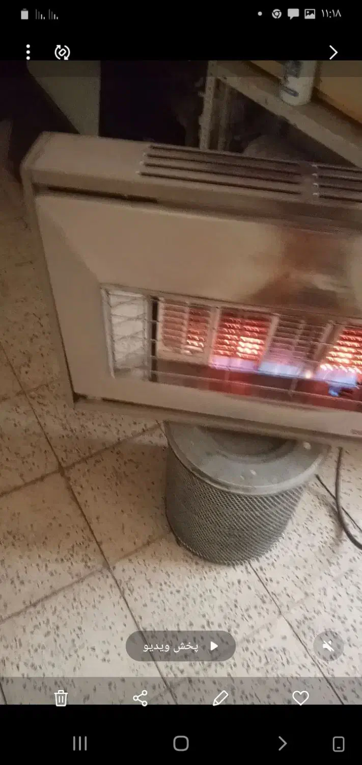 بخاری گازی در حد نو اقبالیه|بخاری، هیتر، شومینه|اقبالیه, |دیوار