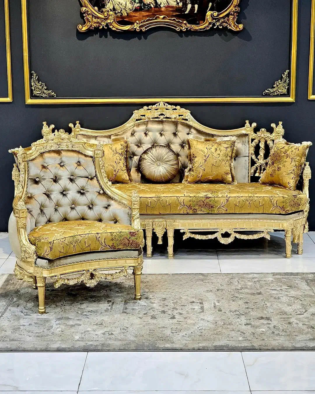 مبل اصیل سلطنتی ایتالیایی آلفردوخرچنگی یونورسال|مبلمان خانگی و میز عسلی|تهران, یافت‌آباد|دیوار