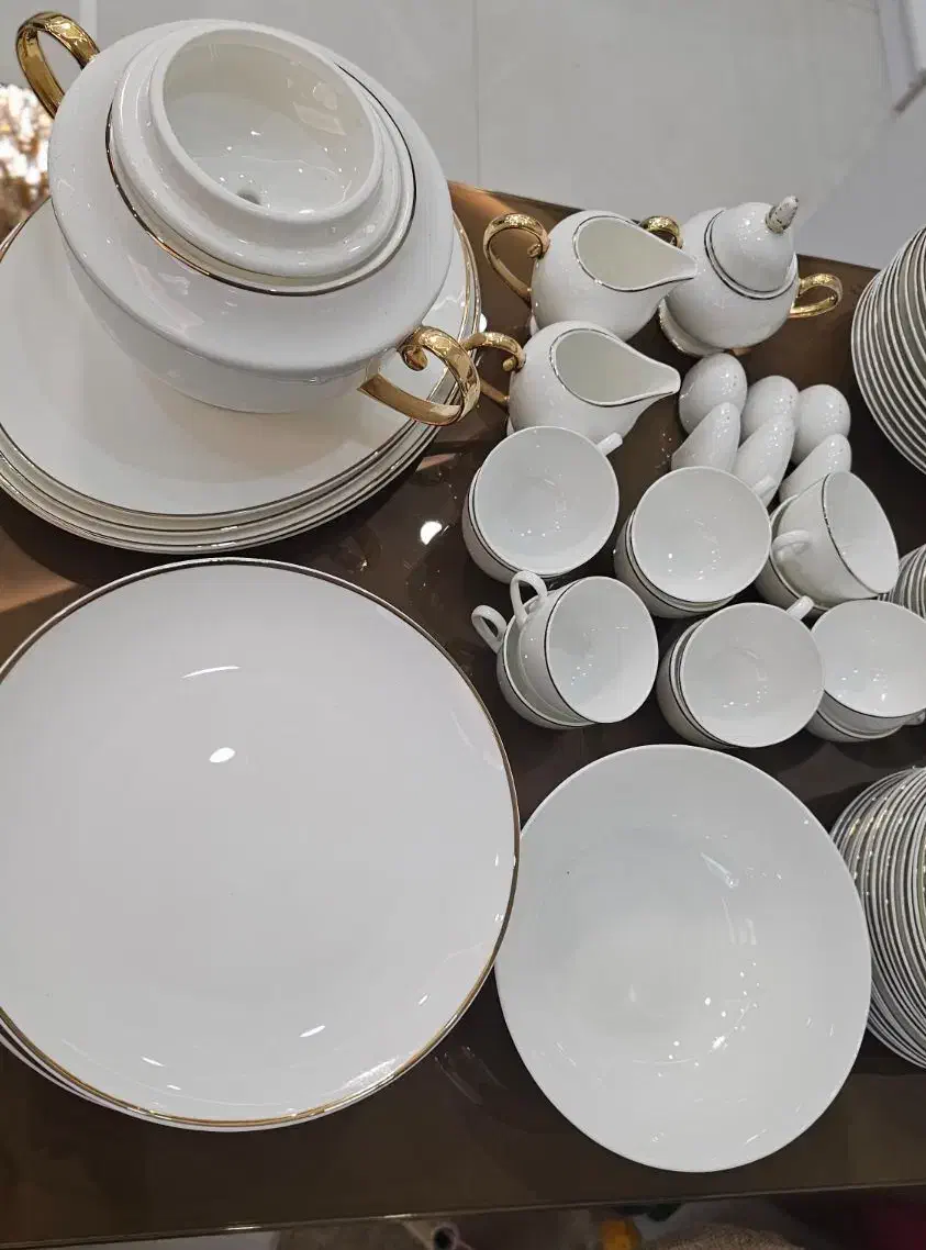 سرویس غذاخوری چینی ۱۸ نفره|ظروف سرو و پذیرایی|رشت, پستک|دیوار