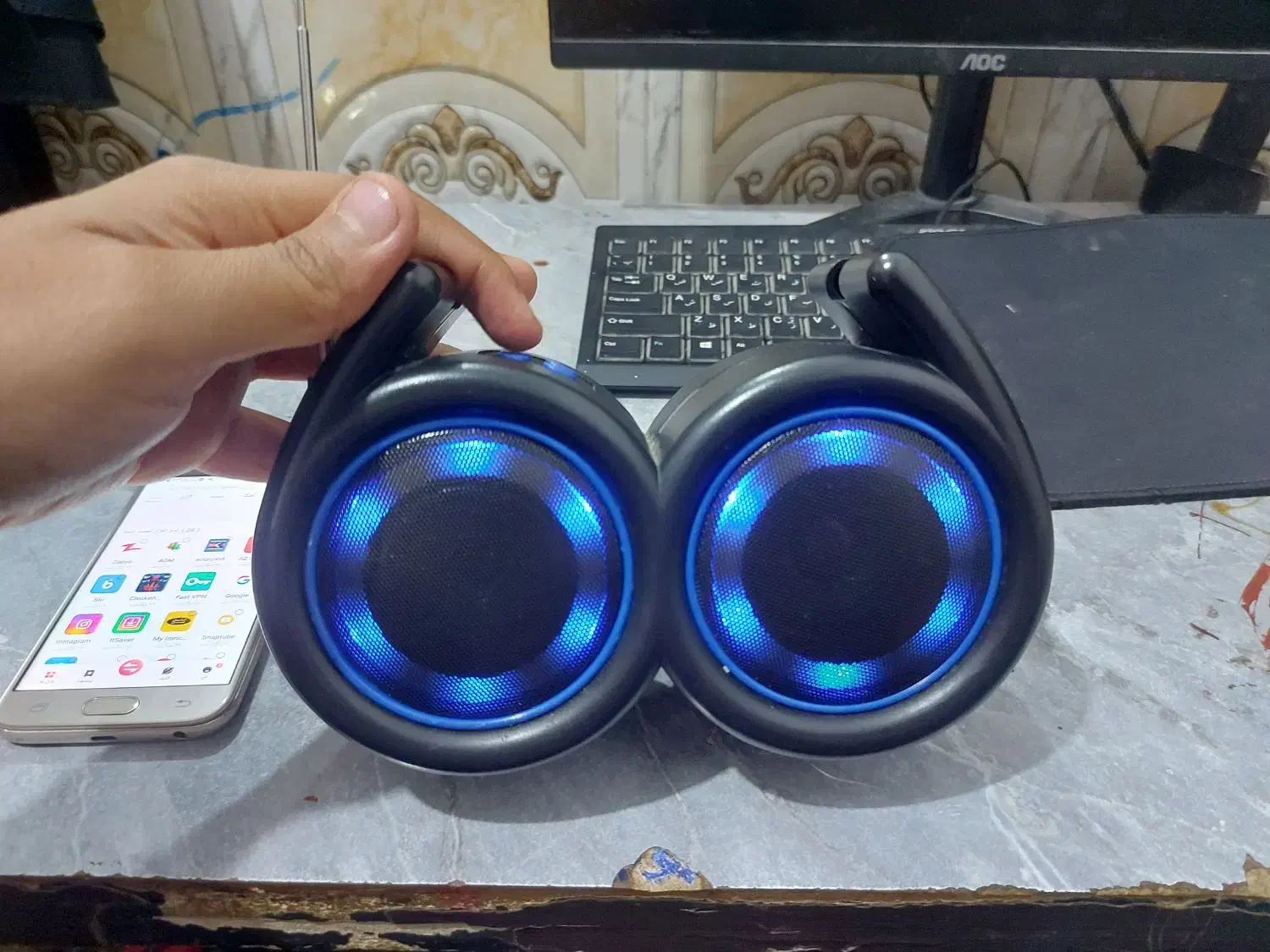 اسپیکر شارژی حرفه ای با پنل خورشیدی شارژ میشه|سیستم صوتی خانگی|زابل, |دیوار