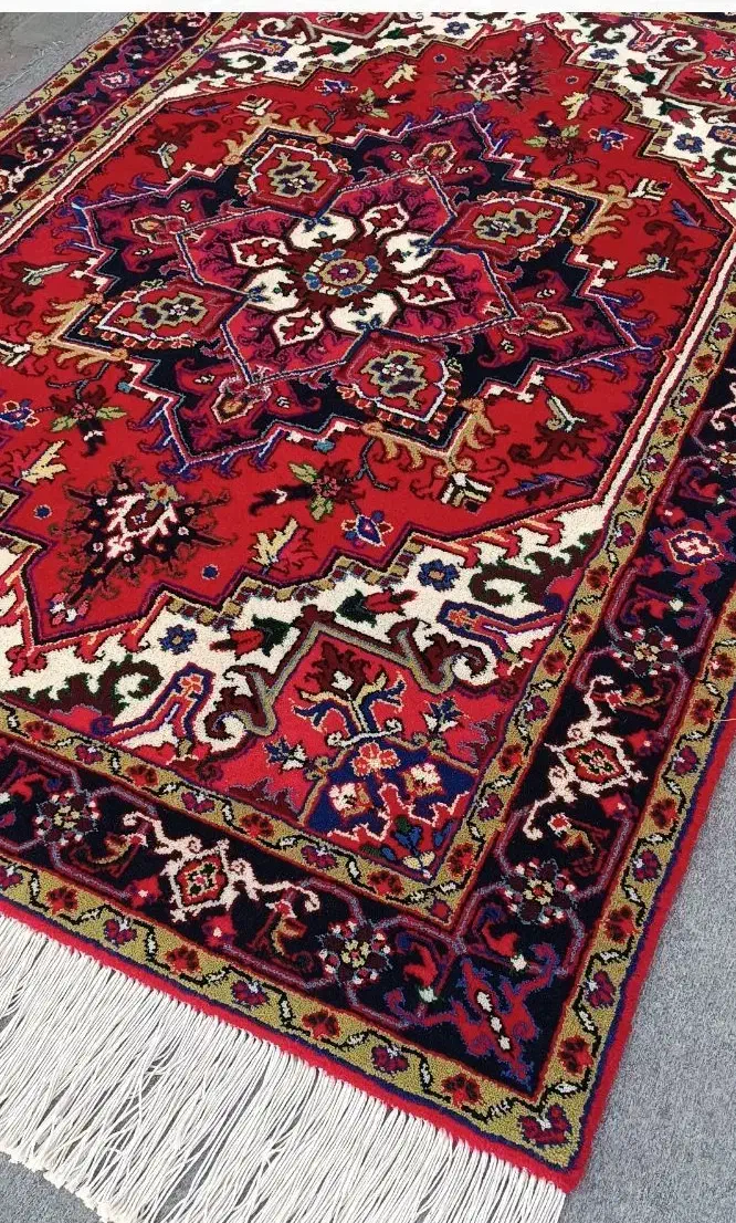 یکجفت قالیچه دستبافت هریس بافت عالی کاملا نو|فرش|تهران, استاد معین|دیوار