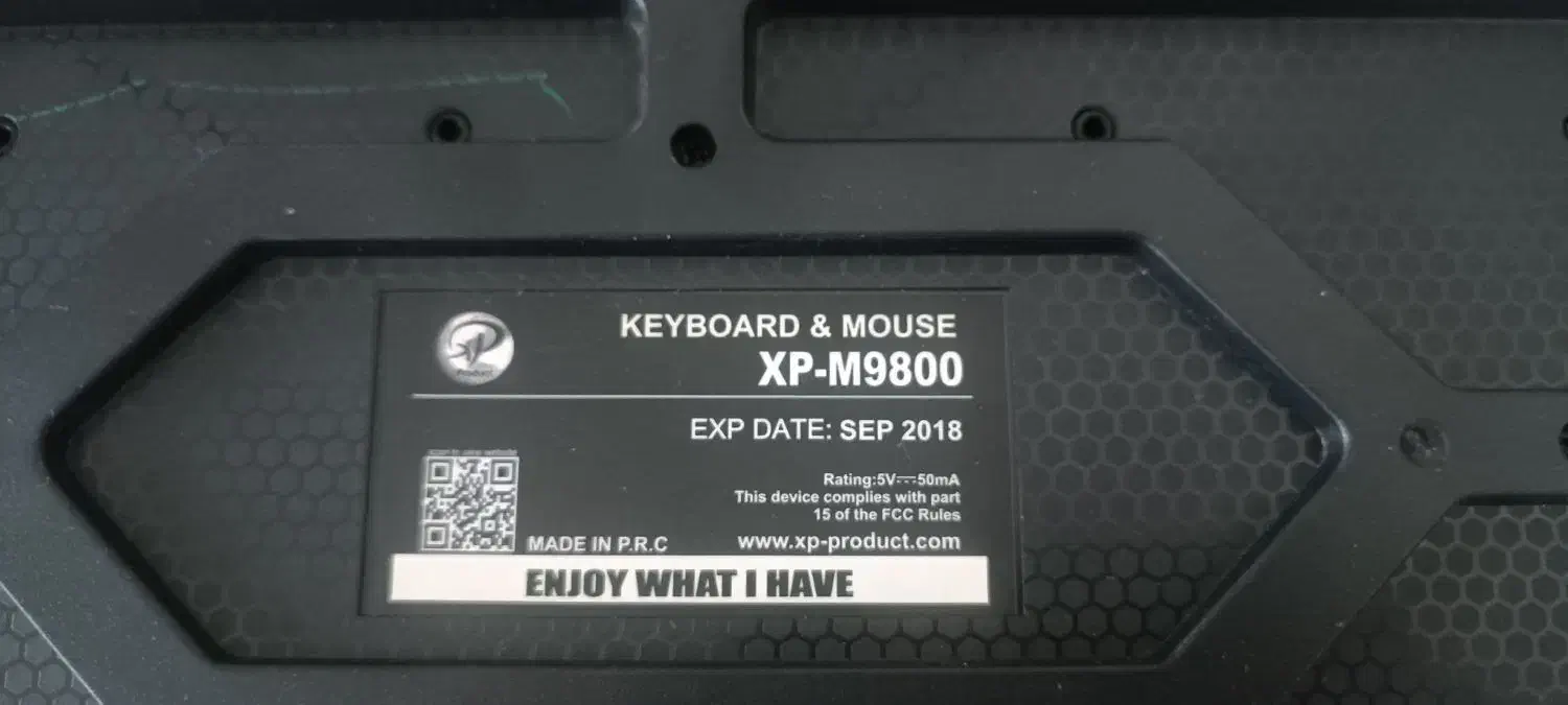 فروش کیبورد گیمر XP M9800 در حد نو|قطعات و لوازم جانبی رایانه|باغستان, |دیوار