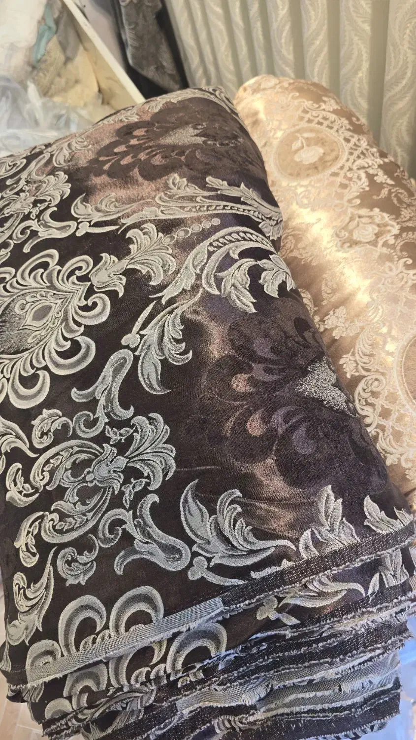 تعدادی مخمل طلا کوب پرده|پرده، رانر، رومیزی|قم, زاد|دیوار