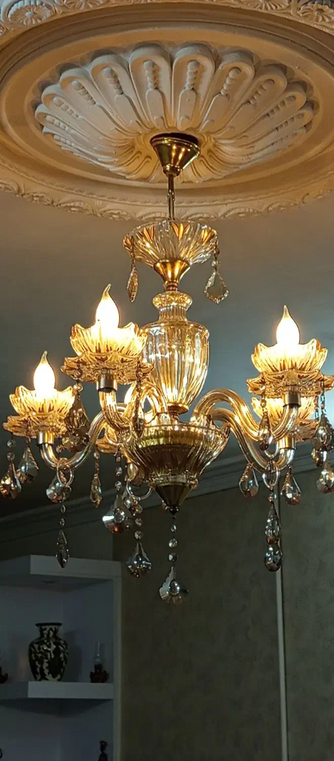 لوستر کریستالی|لوستر و چراغ آویز|مشهد, سرافرازان|دیوار