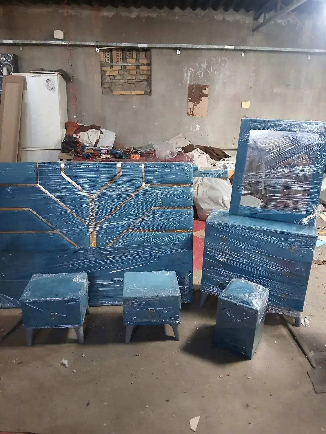 سرویس خواب لیزری کد ۸۴۷۳|تخت و سرویس خواب|رباط‌کریم, رباط‌کریم|دیوار