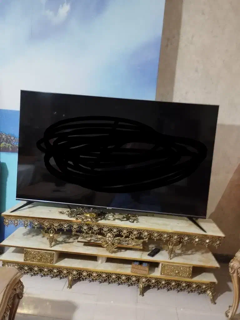 تلویزیون اسنوا ۷۵  نو با میز|تلویزیون و پروژکتور|کرمانشاه, |دیوار