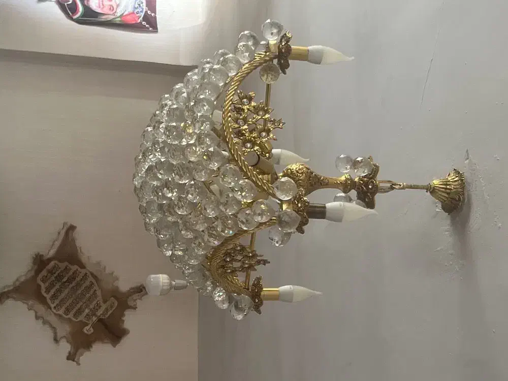 لوستر زیبا برنز اصل|لوستر و چراغ آویز|کرمانشاه, |دیوار