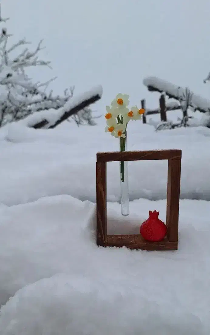 استند گل یلدا|صنایع دستی و سایر لوازم تزئینی|رشت, پل تالشان|دیوار