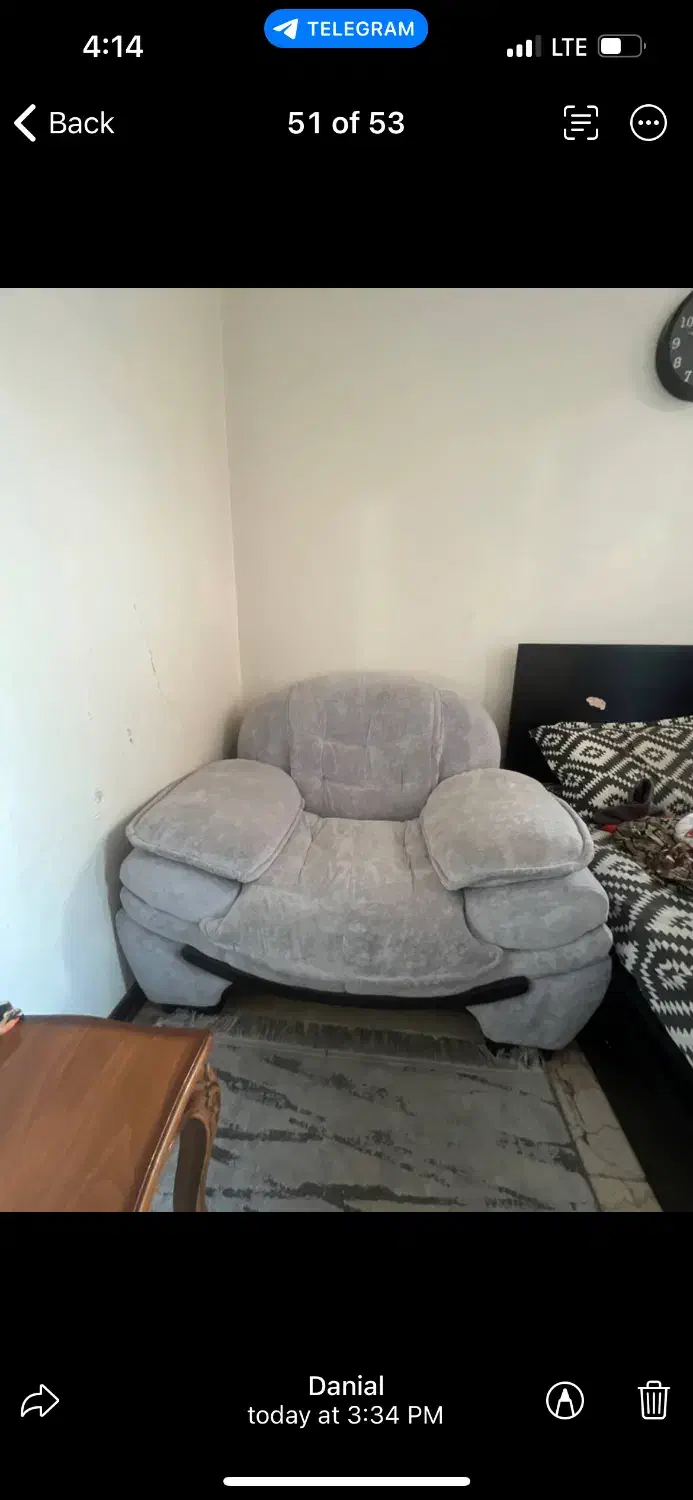 مبل تک نفره|مبلمان خانگی و میز عسلی|تهران, سردارجنگل|دیوار