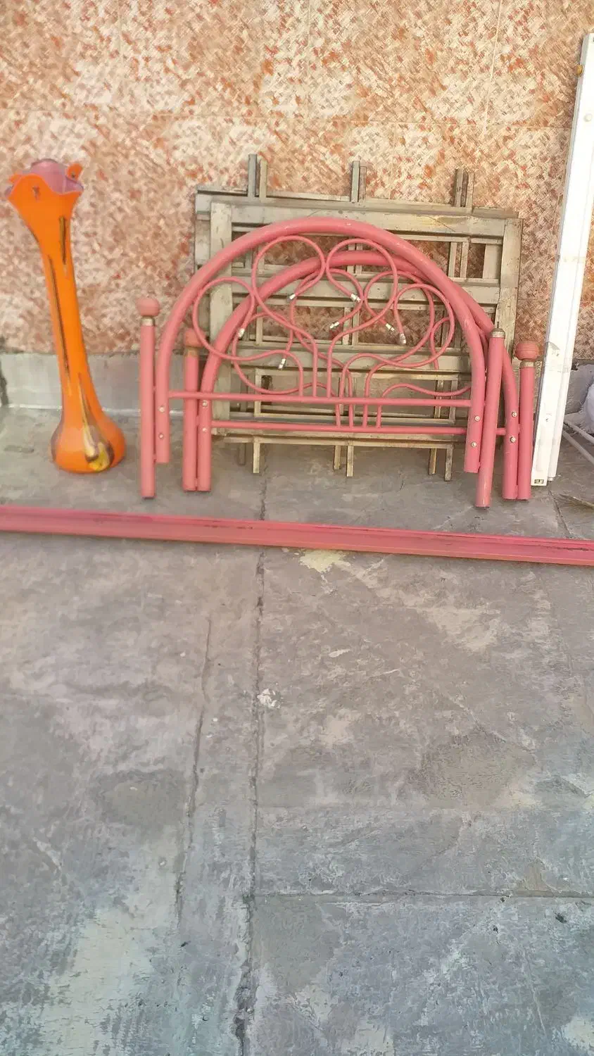 تخت فلزی تک نفره|تخت و سرویس خواب|گرگان, |دیوار