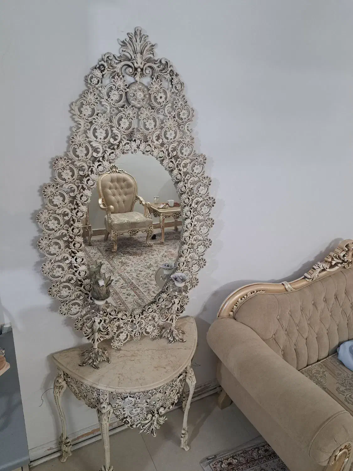 آئینه و شمعدان|صنایع دستی و سایر لوازم تزئینی|قرچک, شهرک طلائیه|دیوار