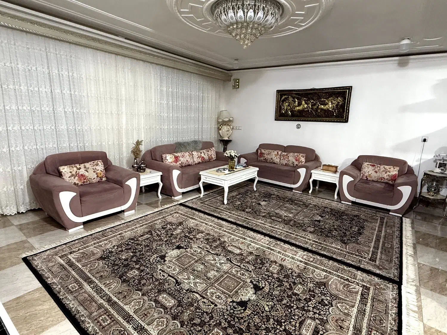 فروش مبل با پشم ترکی و میزتلویزیون|مبلمان خانگی و میز عسلی|بانه, |دیوار