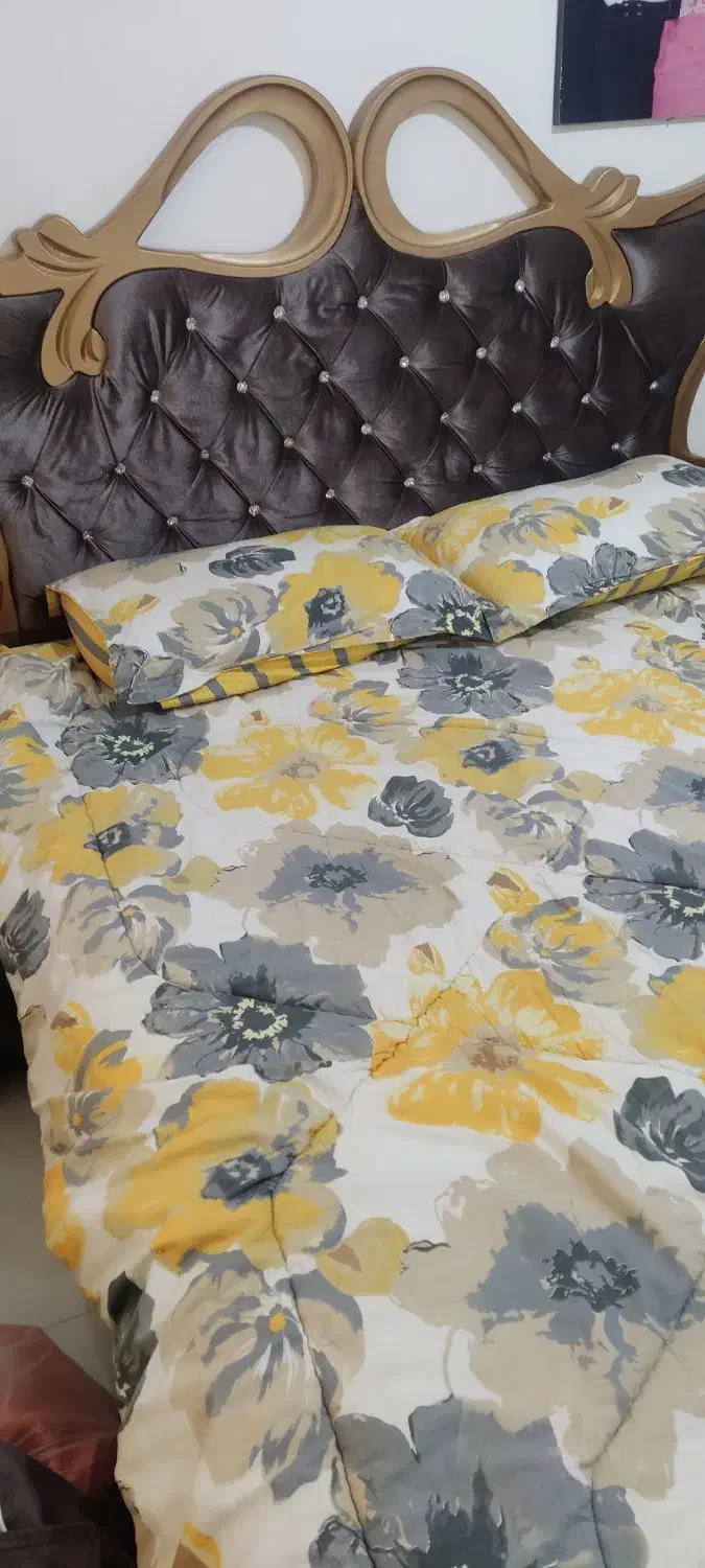 تخت خواب 2نفره با تشک|تخت و سرویس خواب|اندیشه, شهرک کوثر|دیوار