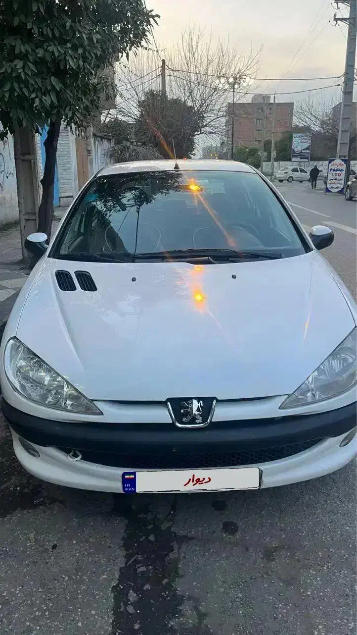 ۲۰۶ ۸۷ سفید خونگی|خودرو سواری و وانت|آزادشهر, |دیوار