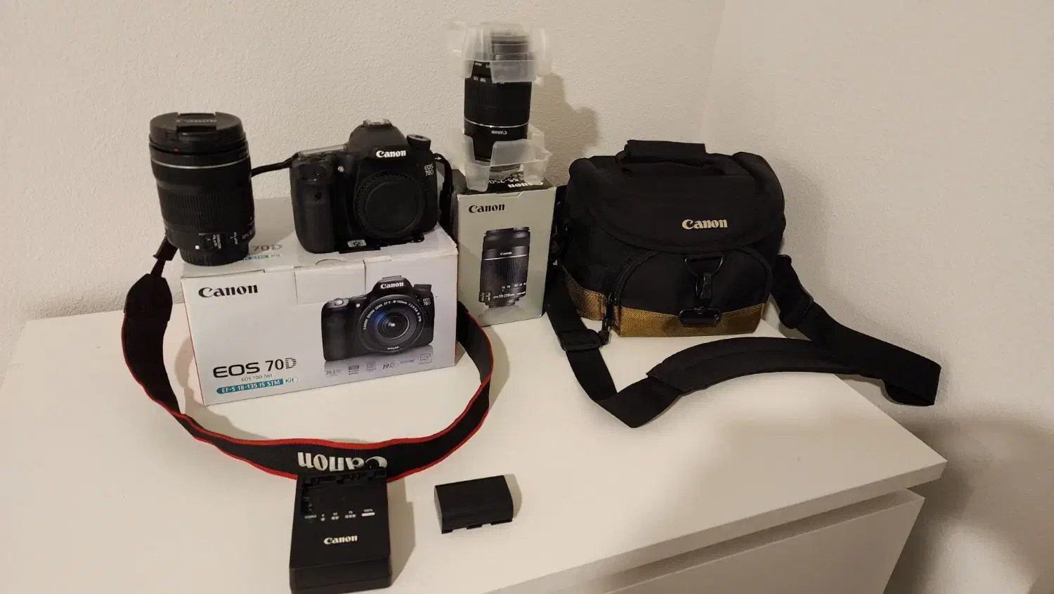 دوربین کانن ۷۰ دی canon 70D با همراه لنز اضافی|دوربین عکاسی و فیلم‌برداری|تهران, سیمای ایران|دیوار