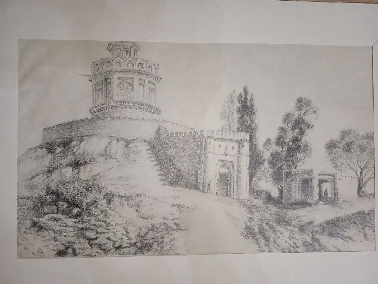 تابلو سیاه قلم/چهره با پاستل/طبیعت بی جان با ذغال|تابلو، نقاشی، عکس|قم, حاج زینل|دیوار