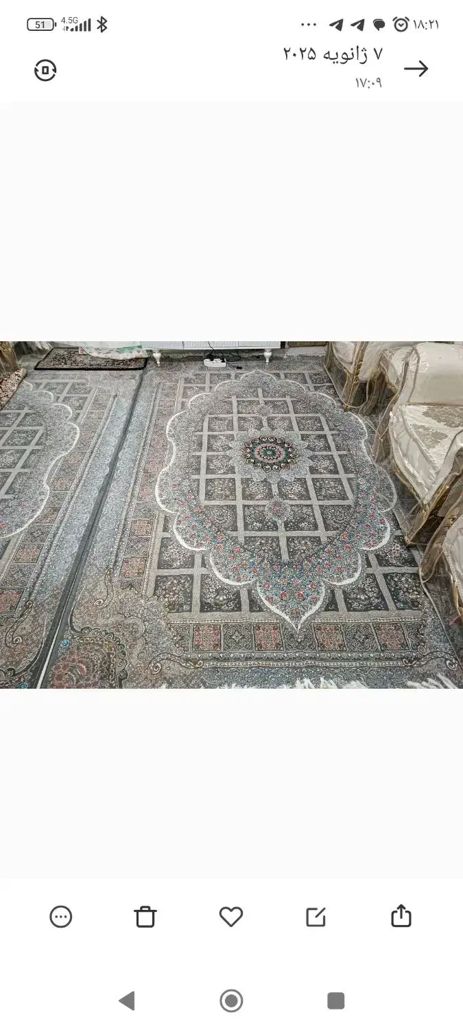 فرش شش متری|فرش|تبریز, |دیوار