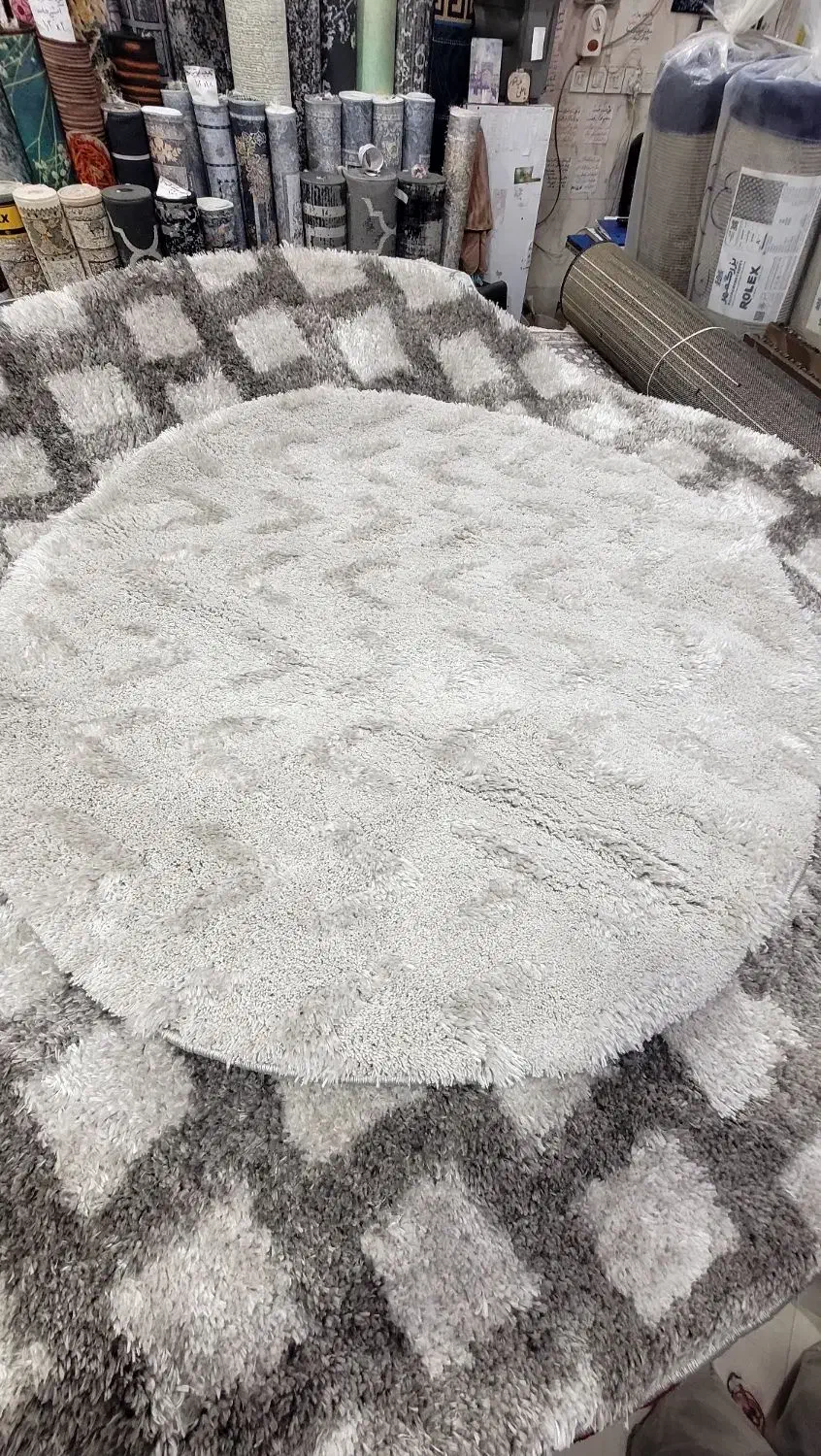 فرش گرد شگی ابریشمی|فرش|مشهد, کوی المهدی|دیوار