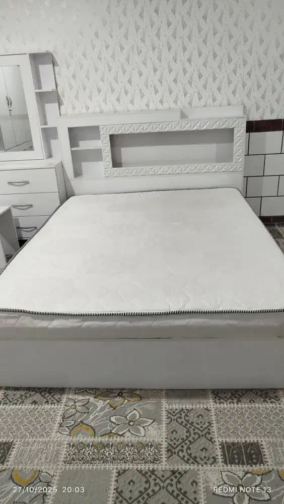 تختخواب میز پاتختی کاملا سالم|تخت و سرویس خواب|دزفول, |دیوار