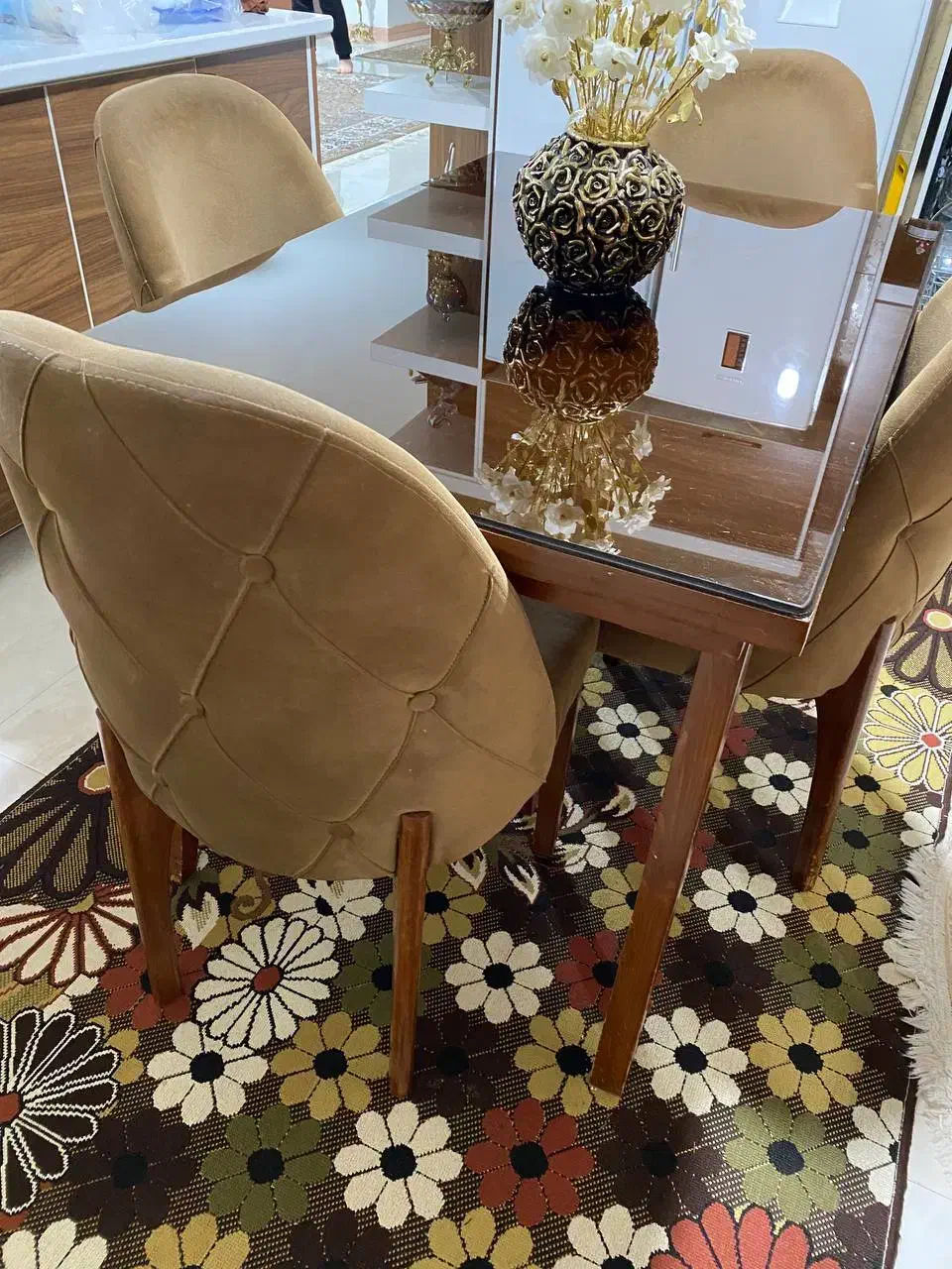 میز ناهارخوری چهار نفره|میز و صندلی غذاخوری|کرمانشاه, |دیوار