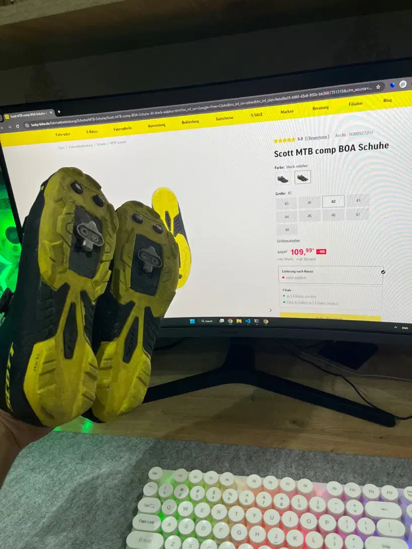 کفش دوچرخه سواری کوهستان Scott سایز ۴۲|دوچرخه، اسکیت، اسکوتر|تبریز, |دیوار