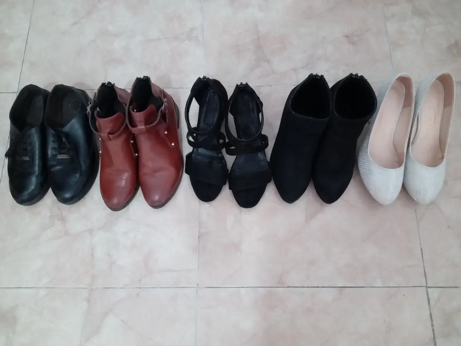 ۵ مدل کفش در حد نو سایز ۴۰|کیف، کفش، کمربند|قائمشهر, |دیوار
