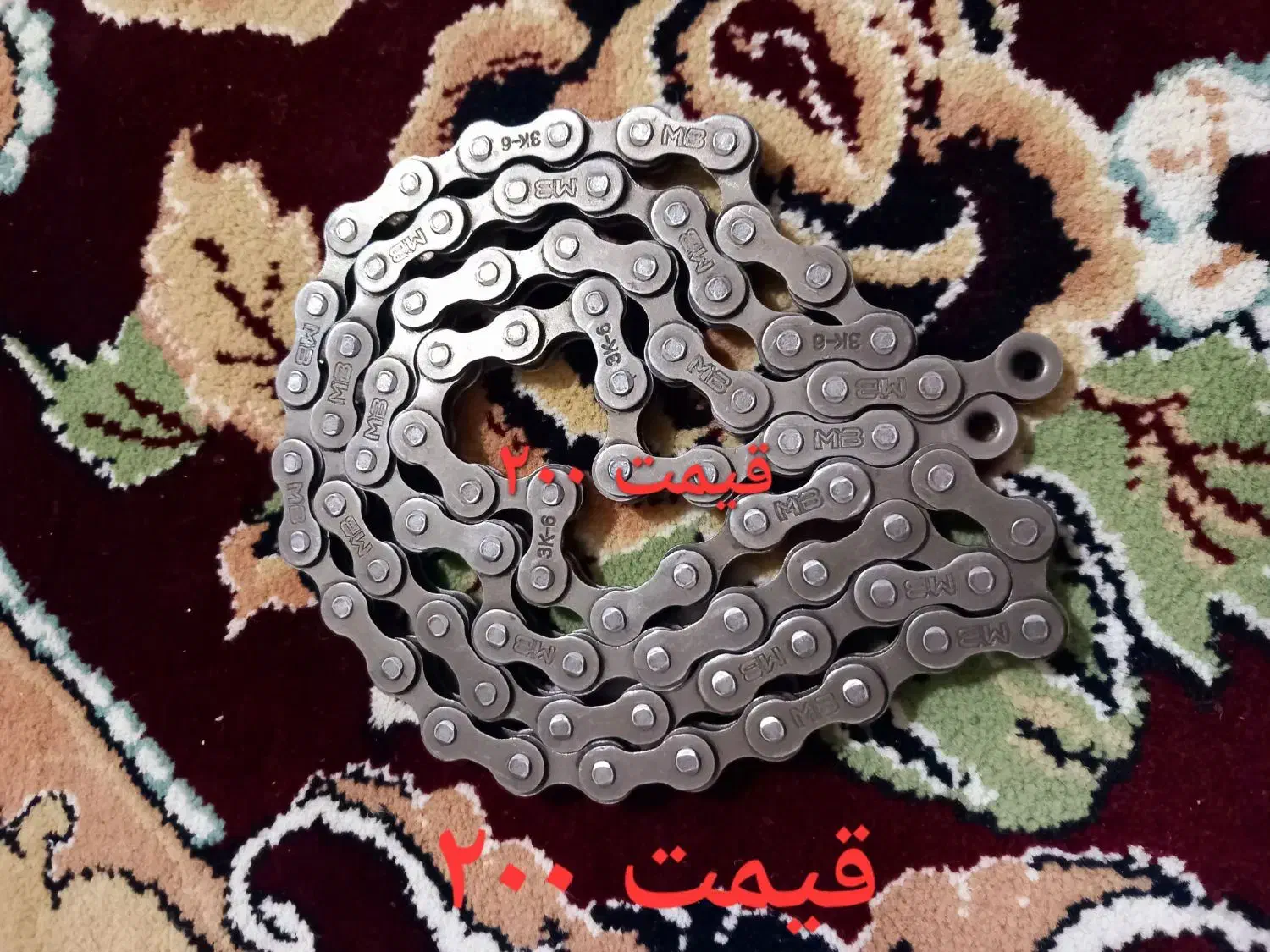 دوتا زنجیر دوچرخه و ترک ۱۶|دوچرخه، اسکیت، اسکوتر|بیرجند, |دیوار