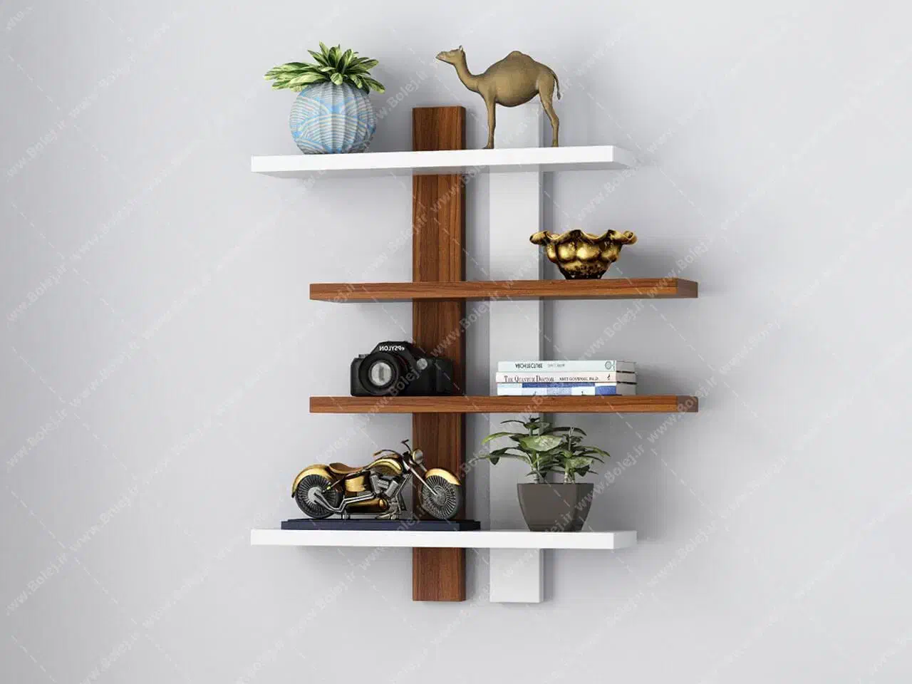 شلف|کتابخانه، شلف، قفسههای دیواری|شاهینشهر, شهرک میلاد|دیوار