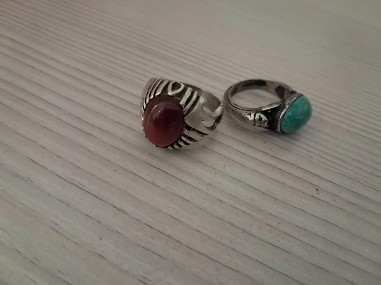 دو انگشتر نقره ودو رکاب نقره ونگین ها همه با هم|زیورآلات و اکسسوری|فردیس, فردیس|دیوار