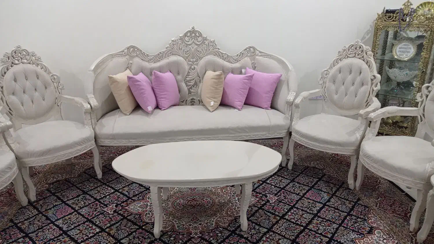 ئ دست مبل 8نفره با میز ناهار خوری 8نفره|مبلمان خانگی و میز عسلی|ملارد, |دیوار