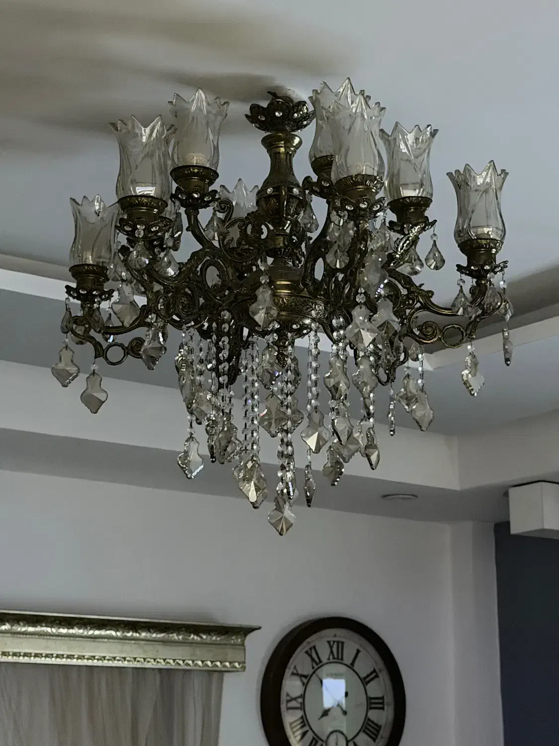 لوستر|لوستر و چراغ آویز|نشتارود, |دیوار