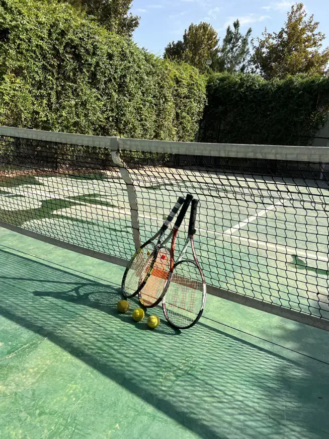 زمین تنیس جهت عکاسی و فرمالیته اختصاصی عمارت دار|اجارهٔ کوتاه‌مدت ویلا و باغ|مشهد, وکیل‌آباد|دیوار