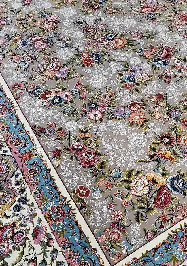 دوتخته فرش ۱۲۰۰شانه نقش ریز گل برجسته|فرش|تهران, شوش|دیوار