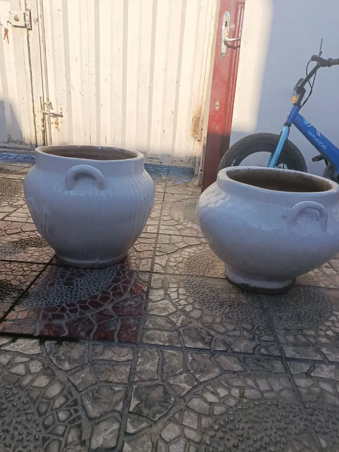 گلدان بزرگ سفالی|گل و گیاه طبیعی|ماهدشت, |دیوار