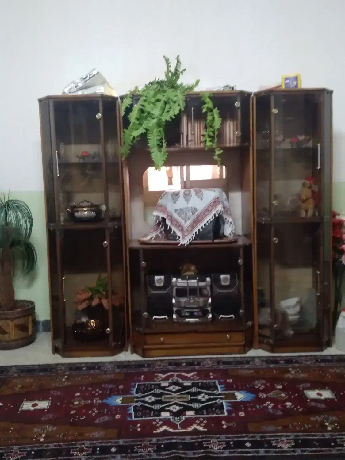 بوفه ظرف و میز تلویزیون سه تکه|بوفه، ویترین، کنسول|زابل, |دیوار