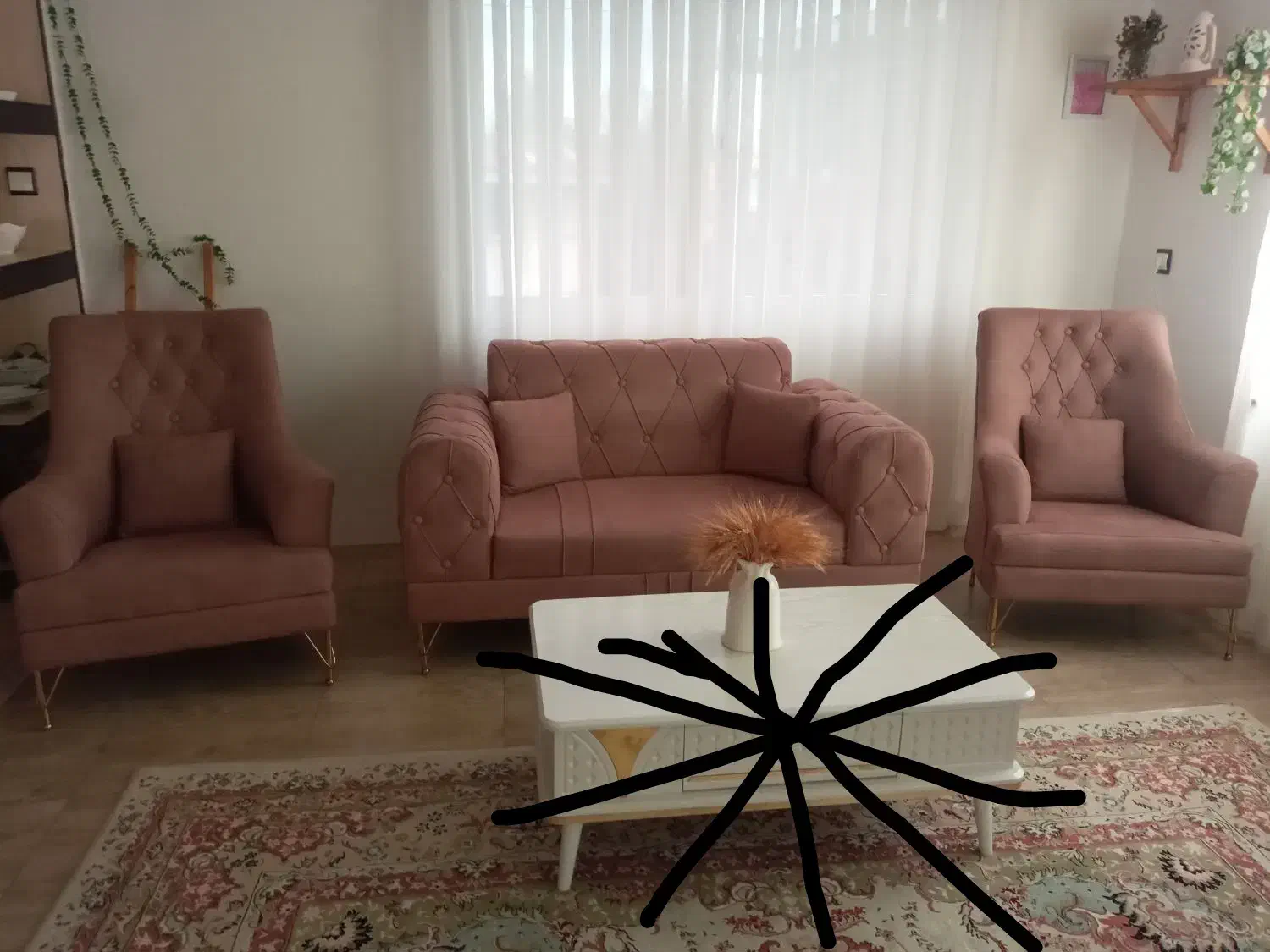 مبل ۷نفره بدون میز عسلی|مبلمان خانگی و میز عسلی|رودسر, |دیوار