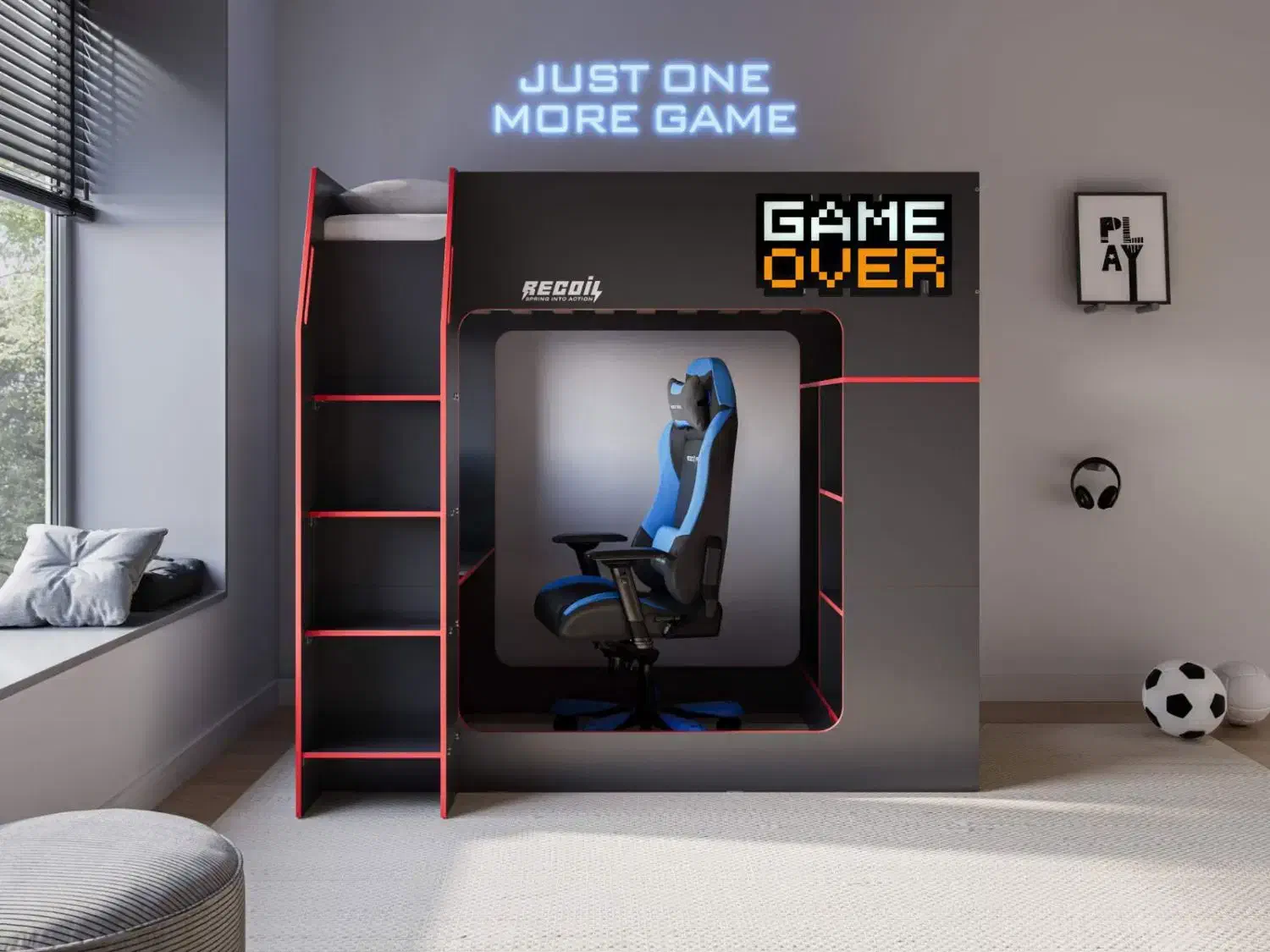 تخت خواب ، گیمینگ کودک و نوجوان طرح recoil|خدمات پیشه و مهارت|چهاردانگه (تهران), |دیوار