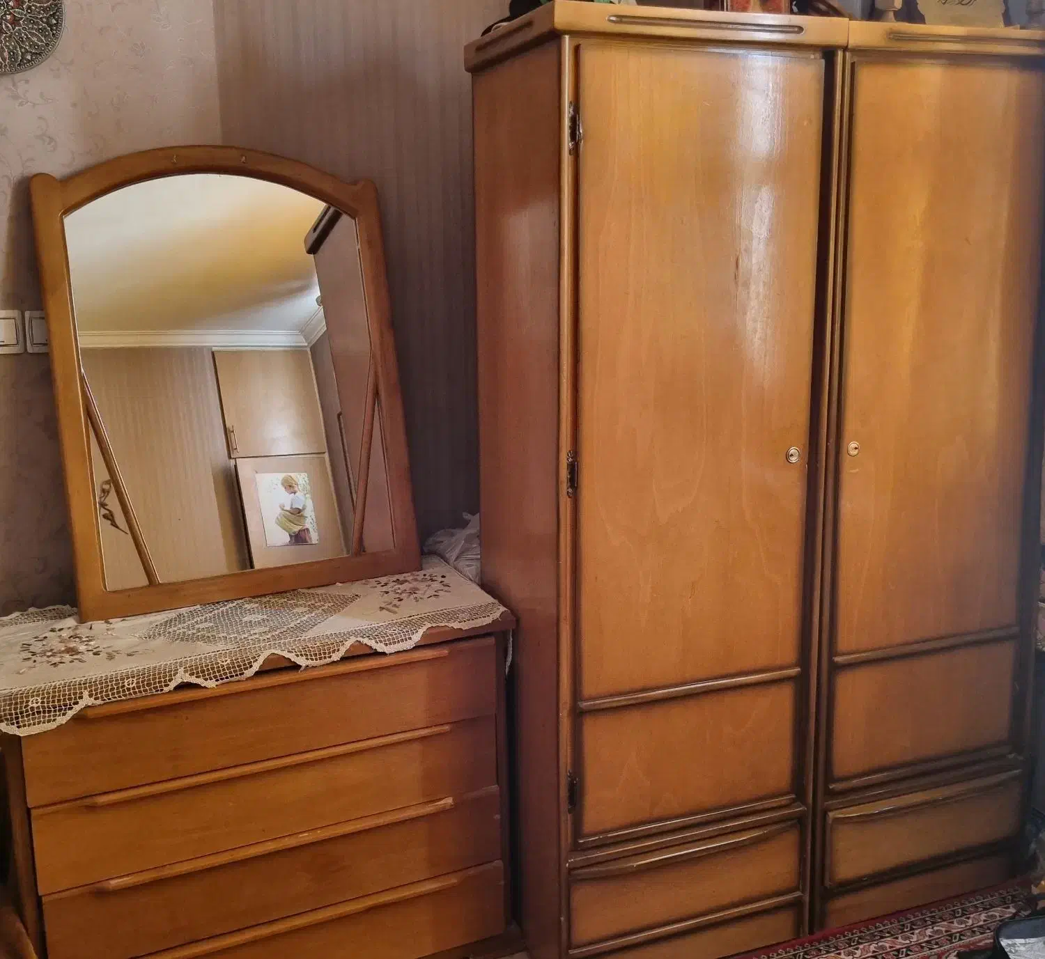 فروش سرویس خواب|تخت و سرویس خواب|شیراز, باغ تخت|دیوار