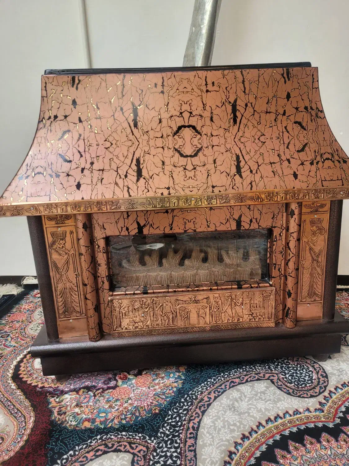 بخاری شومینه ای|بخاری، هیتر، شومینه|لاران, |دیوار