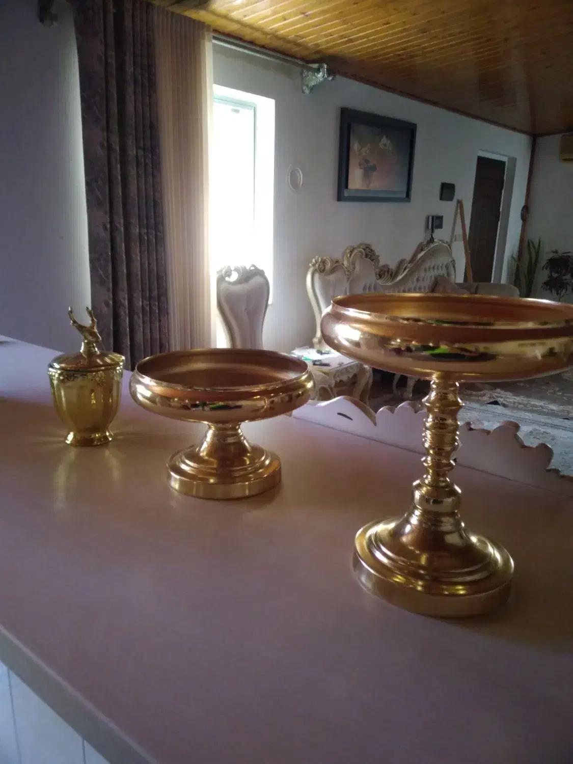 میوه خوری و شیرینی خوری سه عدد|ظروف سرو و پذیرایی|نور, |دیوار