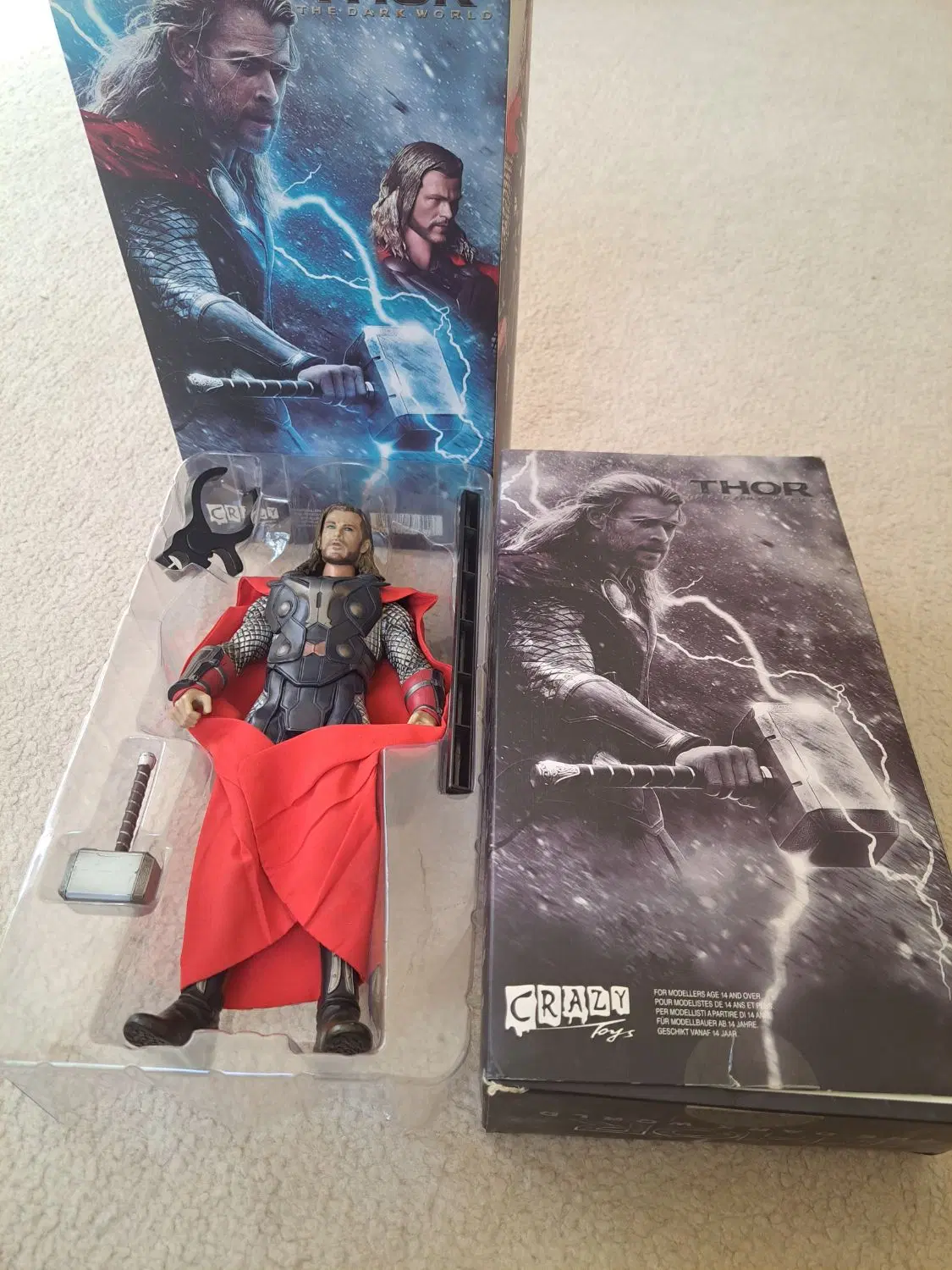 فیگور اصل مارول تورthor marvelکریزی تویزcrazy toys|اسباببازی|تهران, مهرآباد|دیوار