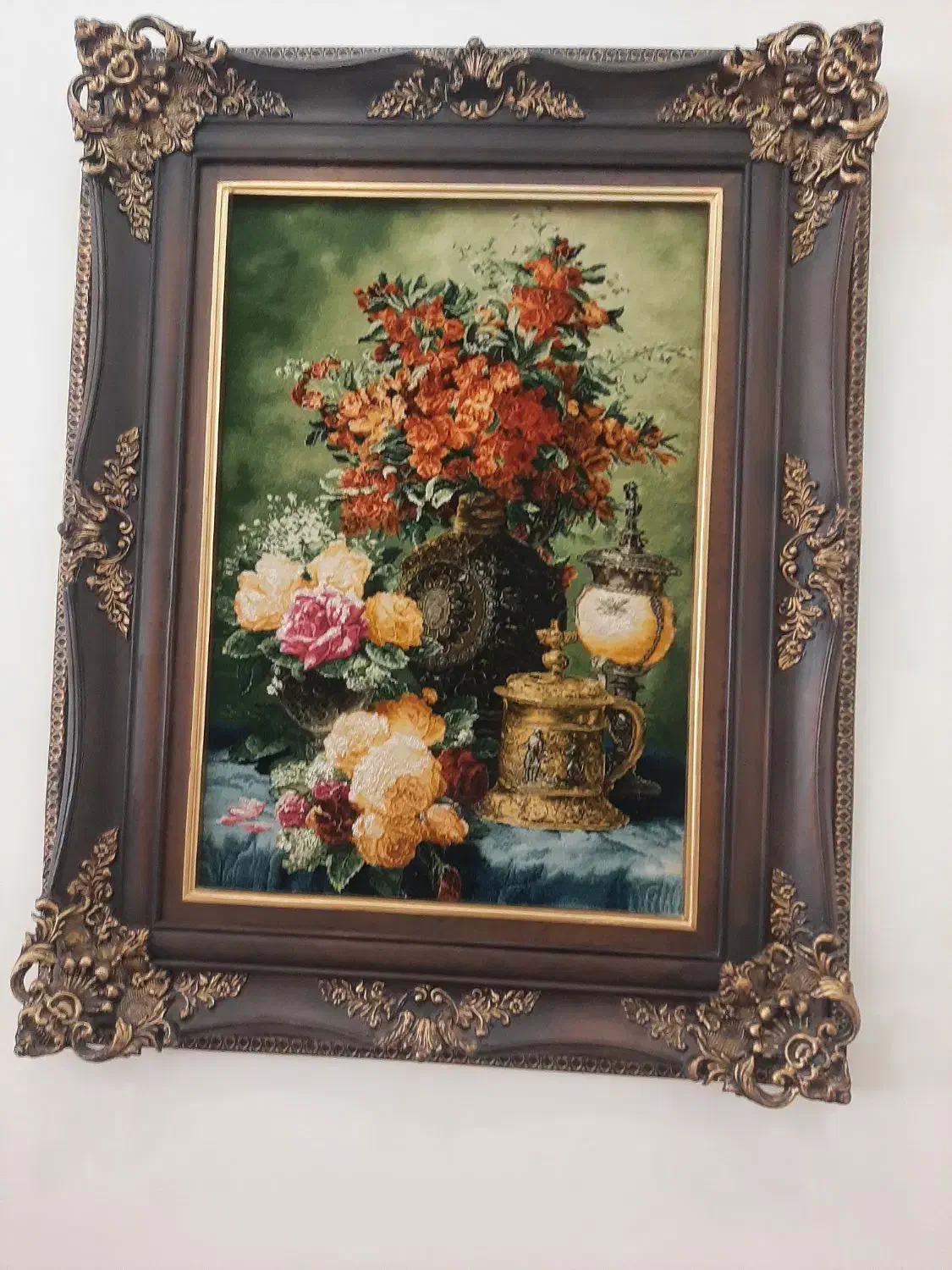 تابلو فرش دستبافت تبریز|تابلو فرش|تهران, نظامی گنجوی (توانیر)|دیوار