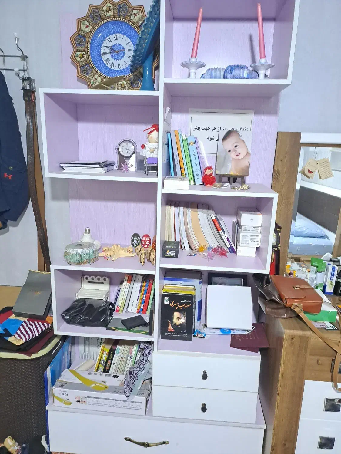 کتاب. خانه|کتابخانه، شلف، قفسههای دیواری|ساری, |دیوار