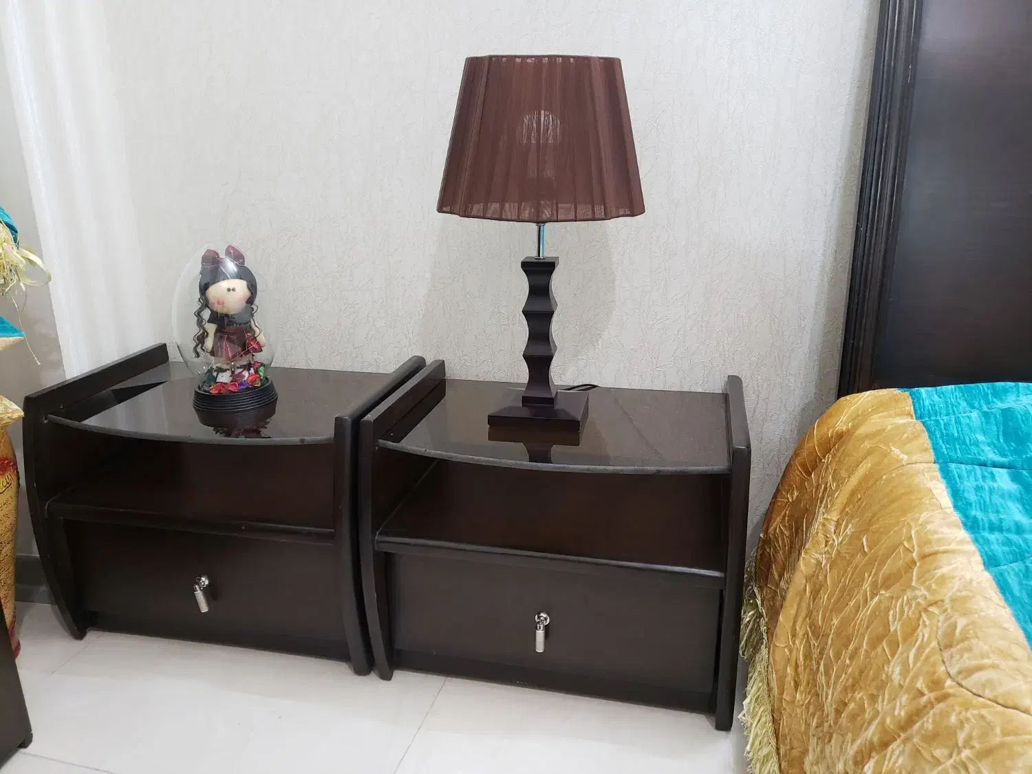 تخت خواب ۲نفره و پاتختی|تخت و سرویس خواب|اصفهان, جاوان|دیوار