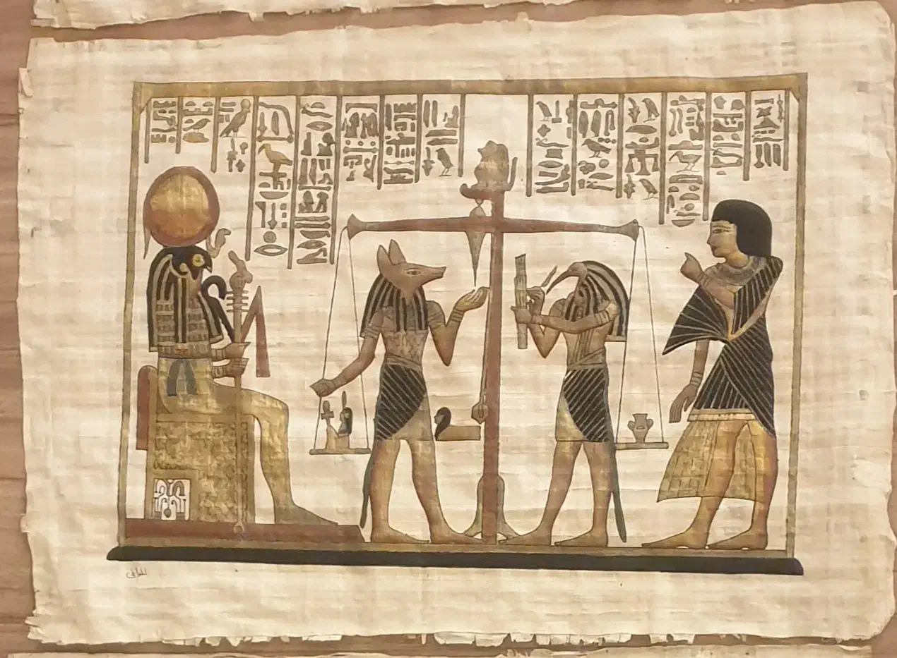 فروش ۴ عدد تابلو پاپیروس قدیمی|تابلو، نقاشی، عکس|تهران, چیذر|دیوار