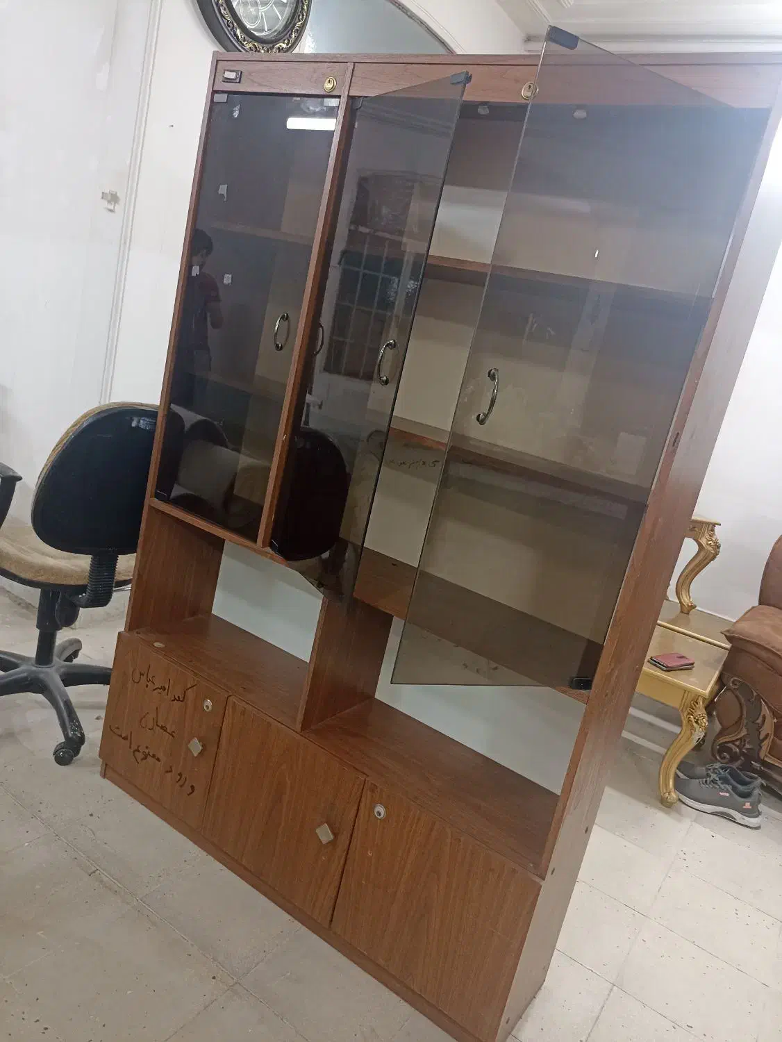 کتابخانه چوبی|کتابخانه، شلف، قفسههای دیواری|قم, زاد|دیوار