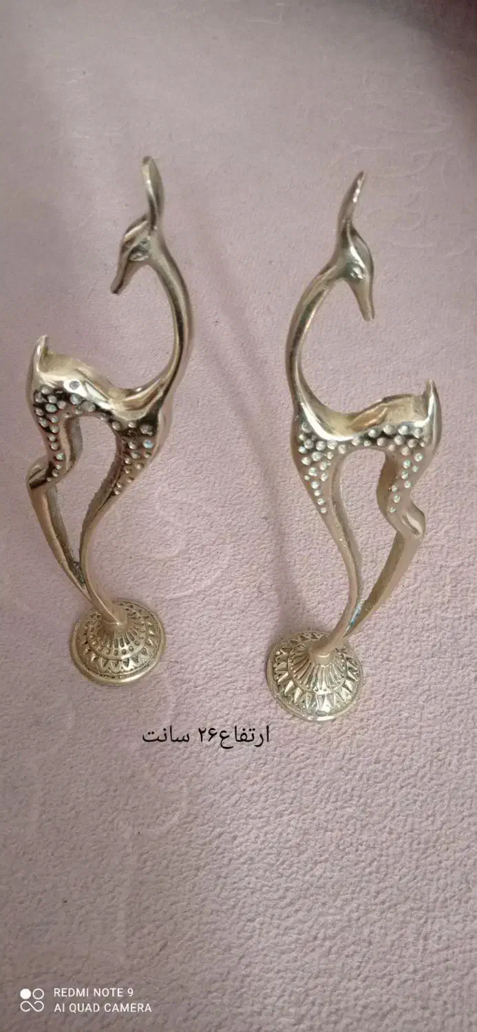 غزال برنجی|مجسمه، تندیس، ماکت|بهارستان, |دیوار