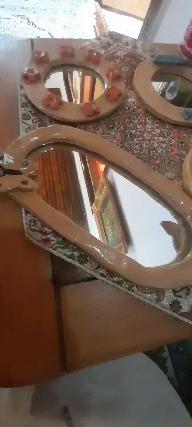 اینه سفالی دستسازه|آینه|تنکابن, |دیوار